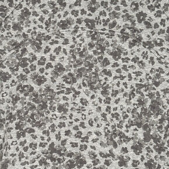 Athleta Sweatshirt Womens Large Gray Heather Libra Triumph Printed Hoodie Casual - Picture 7 of 11